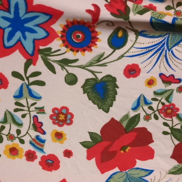 FAITH & JOY* faux wrap front, flutter sleeve, peplum waist top blouse tu… - Picture 6 of 8